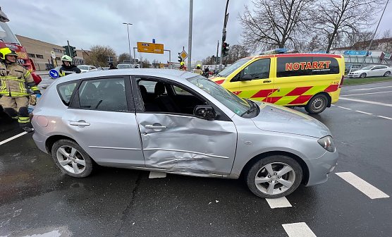 Unfall am Taschenberg heute Vormittag (Foto: S.Dietzel)