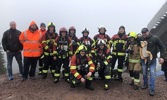 Feuerwehrleute aus Harztor in Oberhof (Foto: C.Burkert)