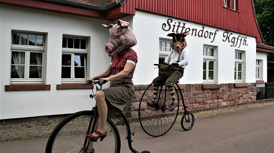 Herr Eber und Frau Sau (Foto: U. Reinboth) Herr Eber und Frau Sau (Foto: U. Reinboth)