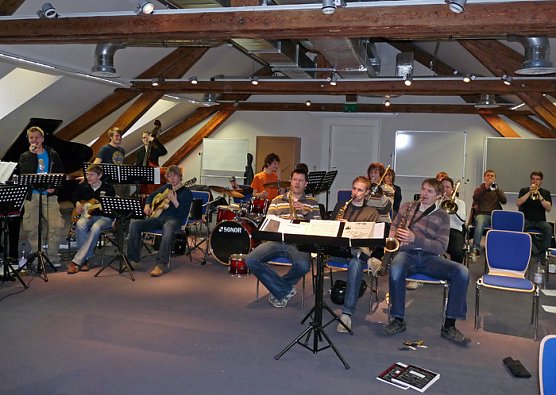 Landesjugendbigband probt (Foto: Karl-Heinz Herrmann)
