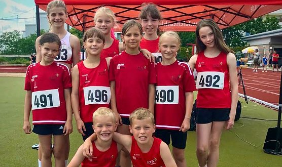 Erfolgreiche Nordh&auml;user Leichtathleten (Foto: K.Rammelt)