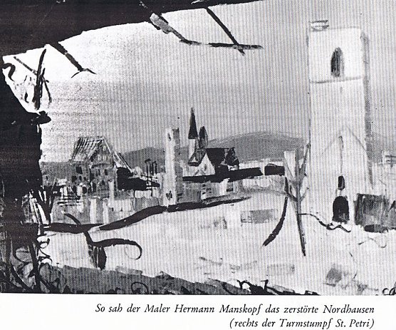 Zerst&ouml;rtes Nordhausen (Foto: Manskopf)