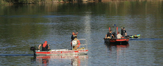 Rettungseinsatz am Sundh&auml;user See (Foto: S. Dietzel)