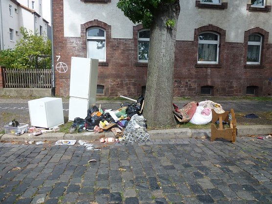 Chaos in der Neanderstra&szlig;e (Foto: Privat)