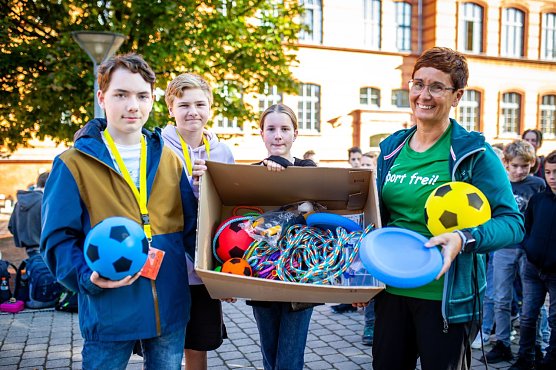 Bewegte Pause � HumboldtianerInnen in Bewegung (Foto: Christoph Keil)