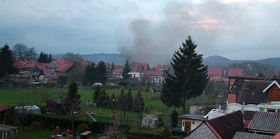 Brand in Ellrich (Foto: Frank Striegnitz)