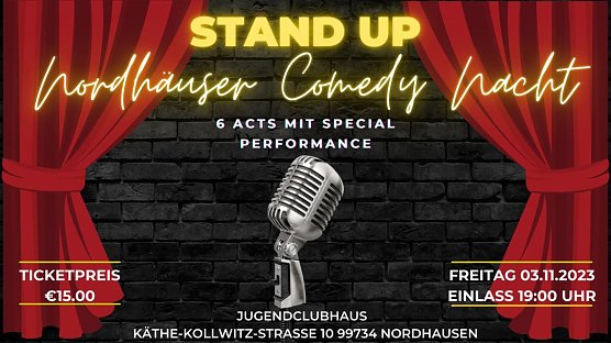 Zweite Nordhäuser Comedy Nacht (Foto: Laura Fullmann) Zweite Nordhäuser Comedy Nacht (Foto: Laura Fullmann)