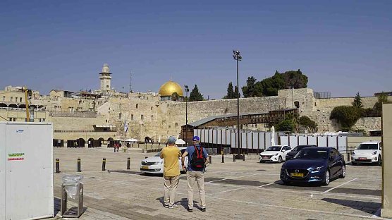 Leere Stra&szlig;en und Pl&auml;tze im sonst so belebten Jerusalem (Foto: Hauke Meinhold)