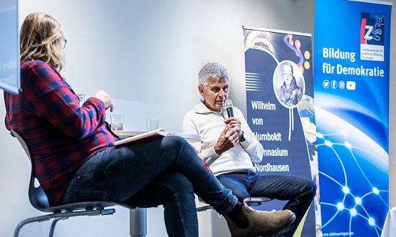 Der legend&auml;re Nordh&auml;user Mittelstreckler J&uuml;rgen May besuchte das Humboldt Gymnasium (Foto: C.Keil)