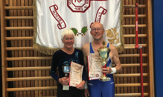 Ruth Hagene und Frank Lahn beim Turner-Memorial in Cottbus (Foto: Ruth Hagene) Ruth Hagene und Frank Lahn beim Turner-Memorial in Cottbus (Foto: Ruth Hagene)