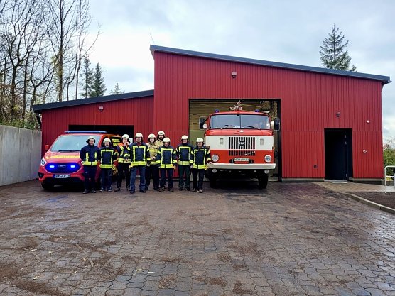 Neues Ger&auml;tehaus der Freiwilligen Feuerwehr Petersdorf (Foto: Stadt Nordhausen)