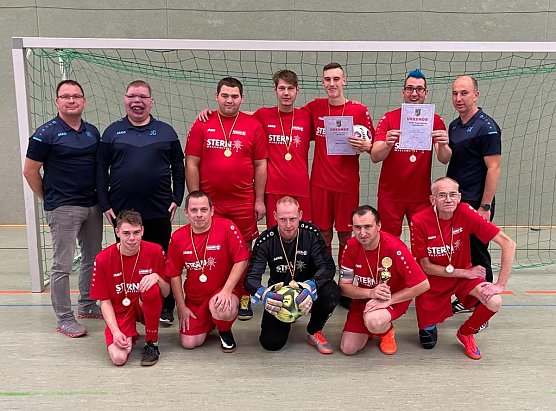 Erfolgreiche Kicker der Lebenshilfe (Foto: Nordthüringer Lebenshilfe) Erfolgreiche Kicker der Lebenshilfe (Foto: Nordthüringer Lebenshilfe)