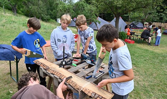 Spiel, Spa&szlig; und Lehrreiches gibt es f&uuml;r die Kids allj&auml;hrlich beim KILA Handwerkercamp (Foto: F.Tuschy)