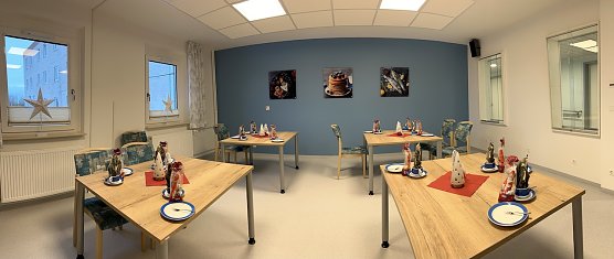 Die neu gestaltete Bewohnerk&uuml;che am Pappelweg (Foto: SHK)