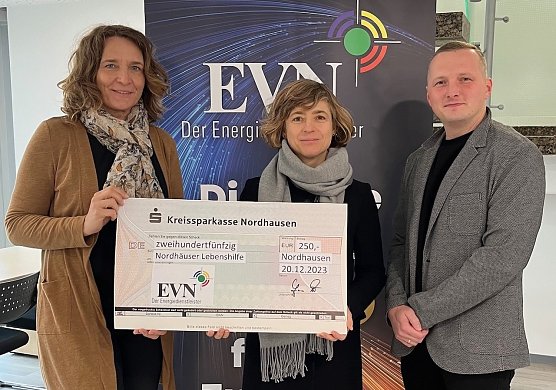 Spenden&uuml;bergabe an die Lebenshilfe (Foto: EVN )