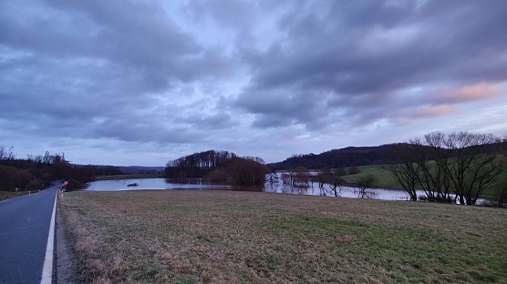 Iberg-Talsperre heute Nachmittag (Foto: Peter Blei)