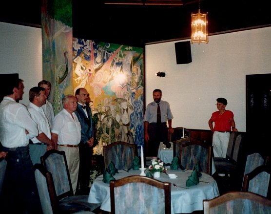 Das fertige Bildnis im restaurierten Ratskeller (Foto: Heidelore Kneffel)
