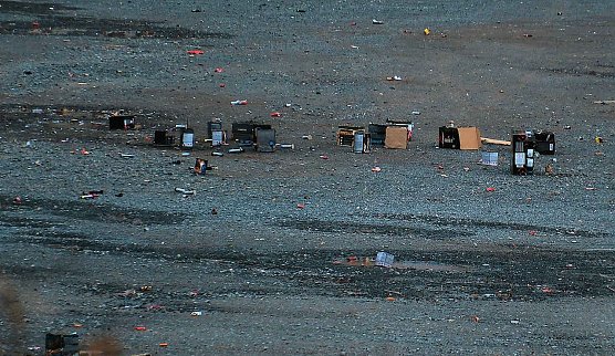 August-Bebel-Platz am Neujahrsmorgen (Foto: P.Blei)