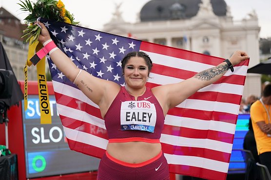 Die US Athletin Chase Ealey tritt in Nordhausen an (Foto: Gladys Chai von der Laage) Die US Athletin Chase Ealey tritt in Nordhausen an (Foto: Gladys Chai von der Laage)