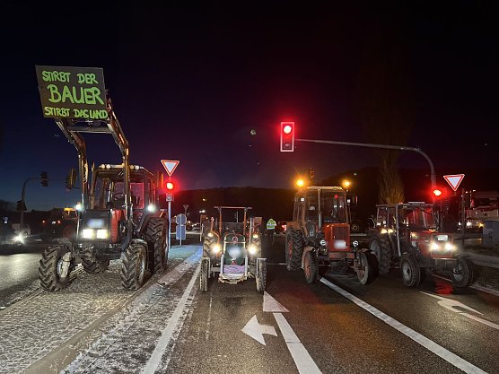 Protestaktion am Montag startete schon in der Nacht (Foto: s.Dietzel) Protestaktion am Montag startete schon in der Nacht (Foto: s.Dietzel)