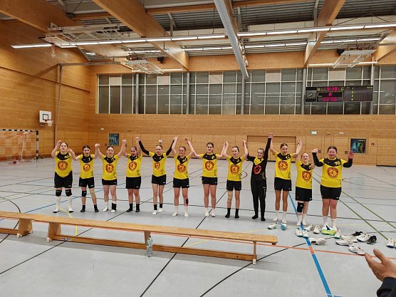 Die C Jugend der Handballerinnen kann den n&auml;chsten Derby Sieg f&uuml;r sich verbuchen (Foto: NSV)