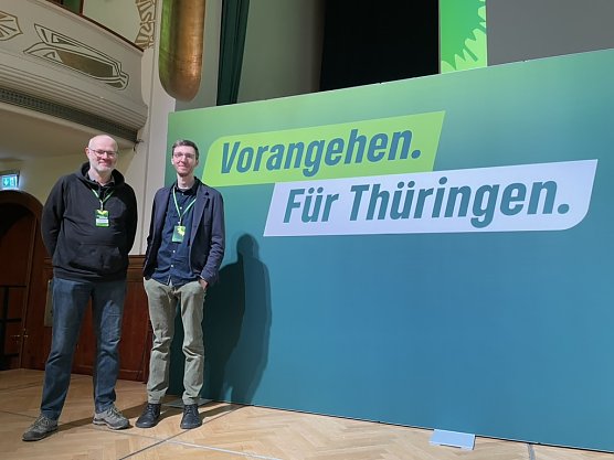 Zwei Nordh&auml;user f&uuml;r die Gr&uuml;ne Landesliste: R&uuml;diger Neitzke und Pascal Leibrandt (Foto: R. Neitzke)