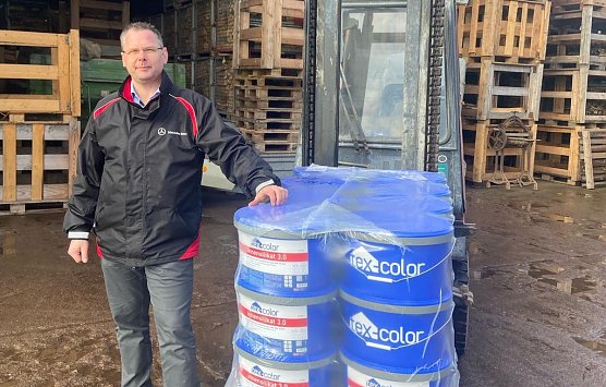 Ulrich Schlegel stellt Farbe f&uuml;r Windehausen zur Verf&uuml;gung (Foto: privat)