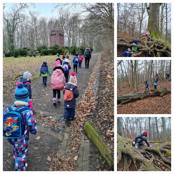 Erster Waldtag der "Spatzen" (Foto: Kinderwelt am Frauenberg)