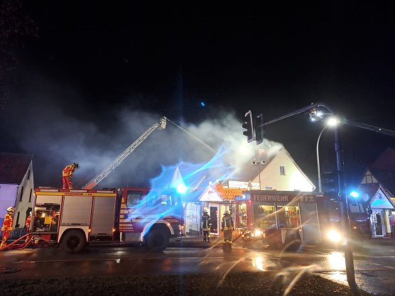 Dachstuhlbrand in Sollstedt (Foto: S. Dietzel)