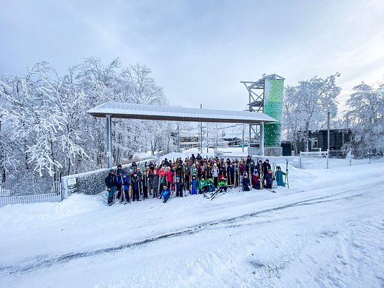. Klassen des Humboldt Gymnasiums im "Winterwonderland" (Foto: Christoph Keil)