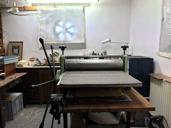 Am Freitag will auch der Bleicher&ouml;der K&uuml;nstler Peter Gen&szlig;ler die Druckkunst feiern (Foto: Peter Gen&szlig;ler)