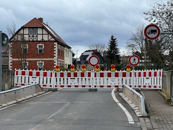 Br&uuml;cke ab sofort gesperrt (Foto: Stadtverwaltung Nordhausen)