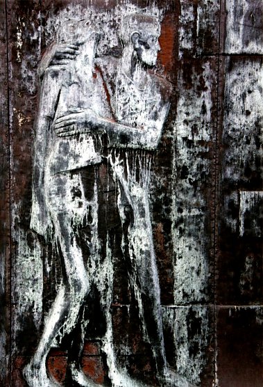 Leidenszug der Häftlinge Doppelfigur (Foto: H.Kneffel) Leidenszug der Häftlinge Doppelfigur (Foto: H.Kneffel)