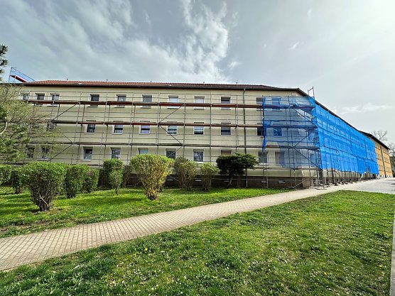 Balkonbau bei der WBG (Foto: WBG S&uuml;dharz)