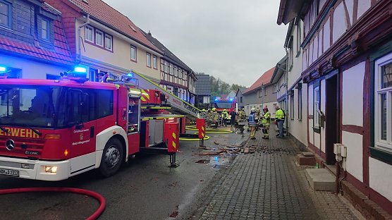 Brand in Neustadt (Foto: Feuerwehr Harztor)