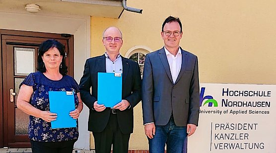 25-jährige Dienstjubiläen an der Nordhäuser Hochschule (Foto: Hochschule Nordhausen) 25-jährige Dienstjubiläen an der Nordhäuser Hochschule (Foto: Hochschule Nordhausen)