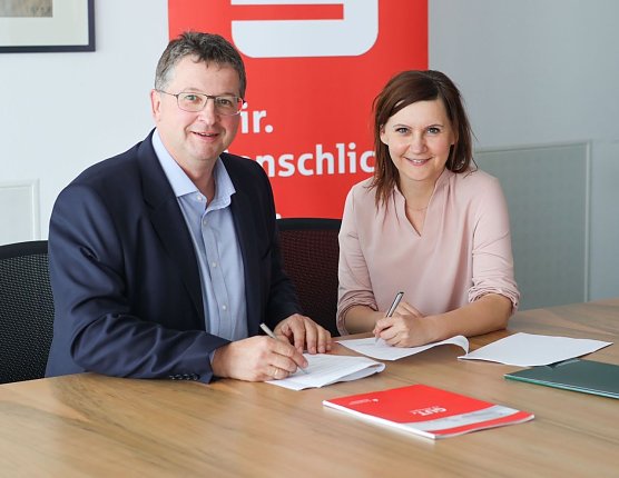 Nicole Koch, Thomas Seeber (Foto: KSK)