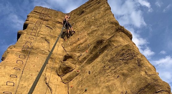Felsenklettern mit dem KILa am Freitag (Foto: F.Tuschy)
