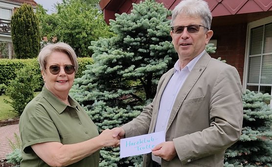 Christel Meyer (Vorsitzende Harzklub Neustadt) und Dirk Erfurt (Foto: D.Erfurt)