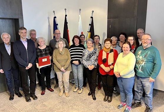 Ehrung im Rathaus (Foto: Stadtverwaltung Nordhausen)