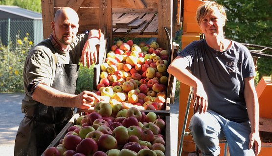 Alexander Ibe und Kathleen Hahnemann (Hofmosterei Harzungen) (Foto: RAG)