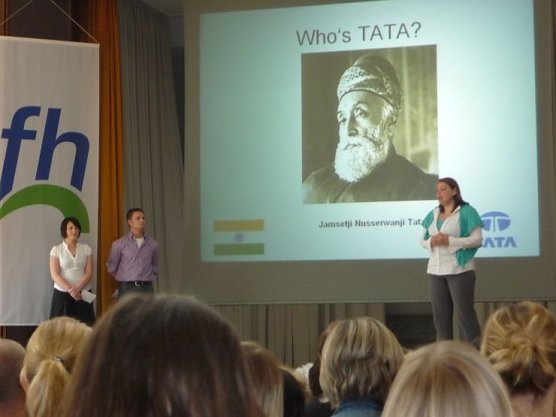 Vortrag der Studenten (Foto: Angelo Glashagel) Vortrag der Studenten (Foto: Angelo Glashagel)