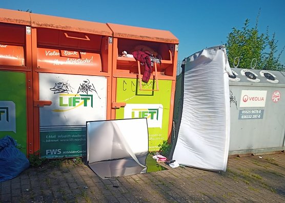 So sieht es aus an den Standorten der Container (Foto: Horizont-Verein)
