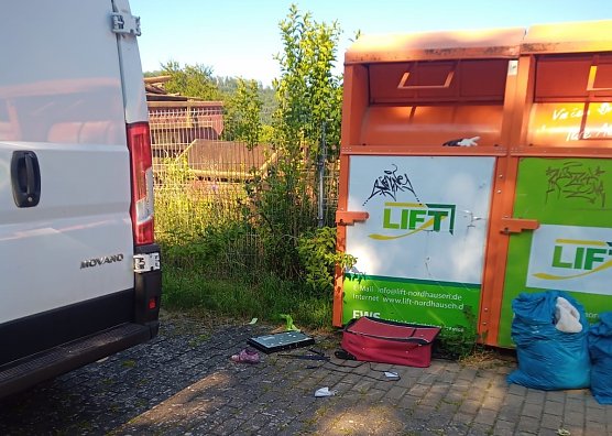 So sieht es aus an den Standorten der Container (Foto: Horizont-Verein)