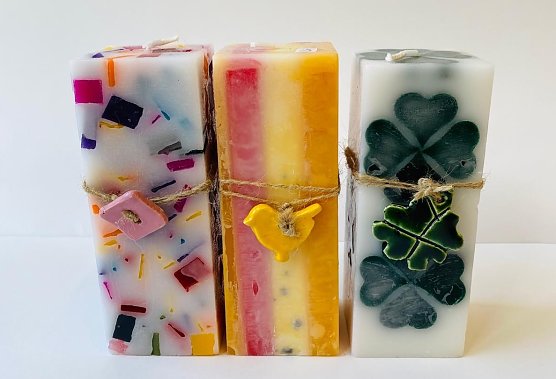 Handwerkliche Produkte ein diese Kerzen bietet die Nordth&uuml;ringer Lebenshilfe jetzt wieder im Magnet-Center an (Foto: NTL)