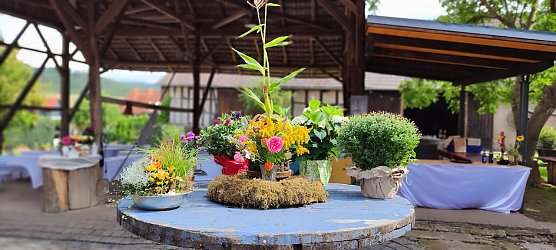 Deko zum Hoffest in Hermannsacker (Foto: Ricarda F.Knoblauch)