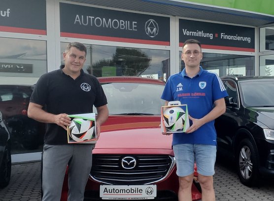 Neue Spielbälle für den SSV Wolllersleben (Foto: Udo Volland) Neue Spielbälle für den SSV Wolllersleben (Foto: Udo Volland)