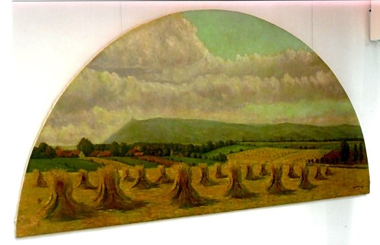 Maria Schmidt-Franken, Blick über die Goldene Aue, Ölmalerei (Foto: Heidelore Kneffel) Maria Schmidt-Franken, Blick über die Goldene Aue, Ölmalerei (Foto: Heidelore Kneffel)