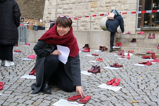Die Leiterin der Interventionsstelle gegen H&auml;usliche Gewalt in Nordhausen, Steffi Mayer (Foto: agl)