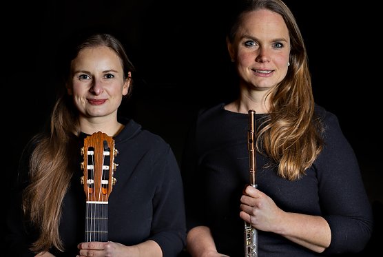 Das Duo Elisabeth Hartschuh (Querflöte) und Caterina Caspari (Gitarre) (Foto: privat) Das Duo Elisabeth Hartschuh (Querflöte) und Caterina Caspari (Gitarre) (Foto: privat)
